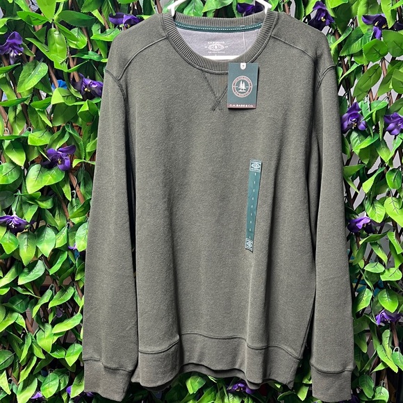 G.H.Bass & Co. Dark Green Crew Neck Sweater - Picture 1 of 8